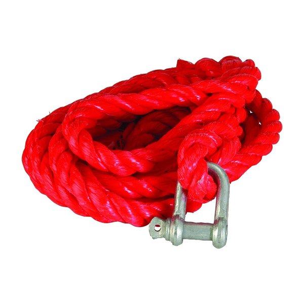 Abschleppseil Polyprop rot in praktischer Zipp-Tasche | 3,5 Tonnen, Länge 4 m