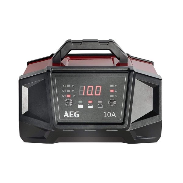 AEG Werkstatt-Ladegerät WM10A für 6/12 Volt Batterien, mit Autostart-Funktion, CE, IP 20, 10 A