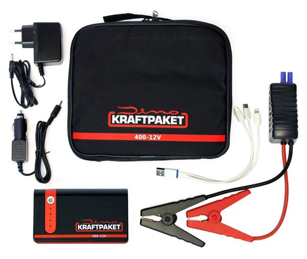 Dino KRAFTPAKET 12V-400A Starthilfegerät 33.3Wh 9000mAh | PowerPack, PowerBank