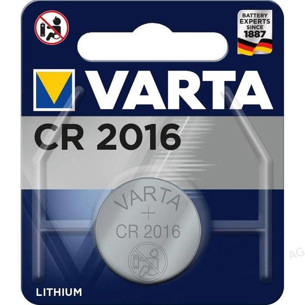 Varta CR2016 Lithium Batterie | Knopfzellen-Batterie