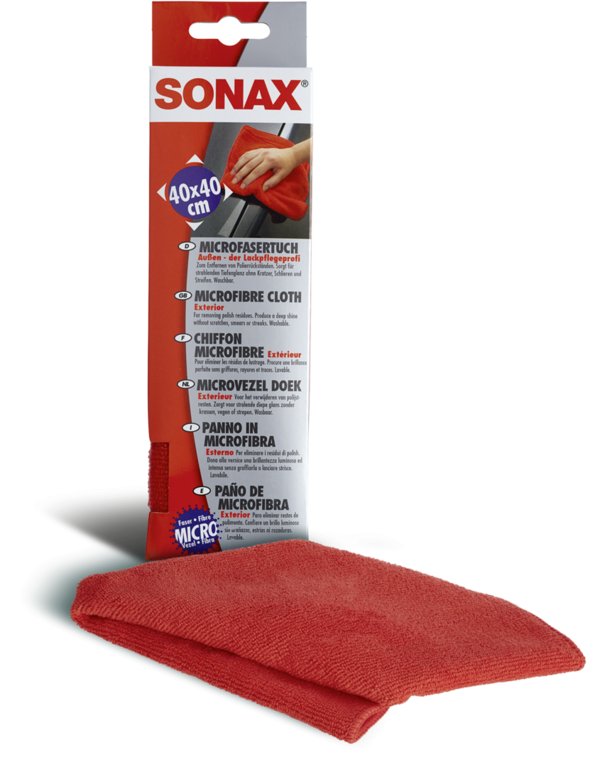 SONAX MicrofaserTuch Außen | der Lackpflegeprofi