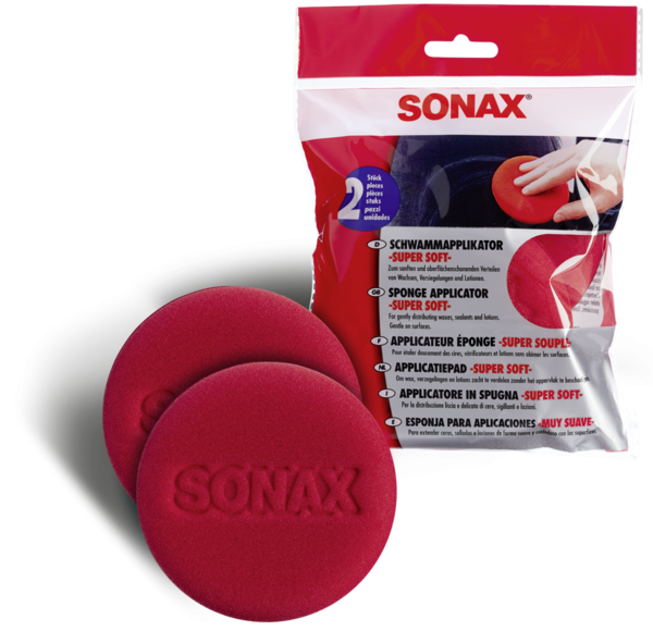 SONAX SchwammApplikator | Super Soft (2 Stück)