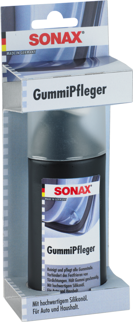 SONAX GummiPfleger - müheloses Reinigen, ursprünglicher Glanz (100 ml)