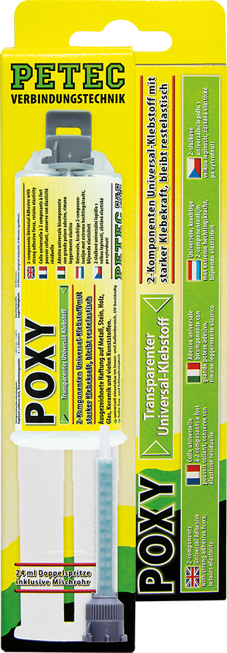 2-Komponenten POXY Kleber, transparent (24 ml)