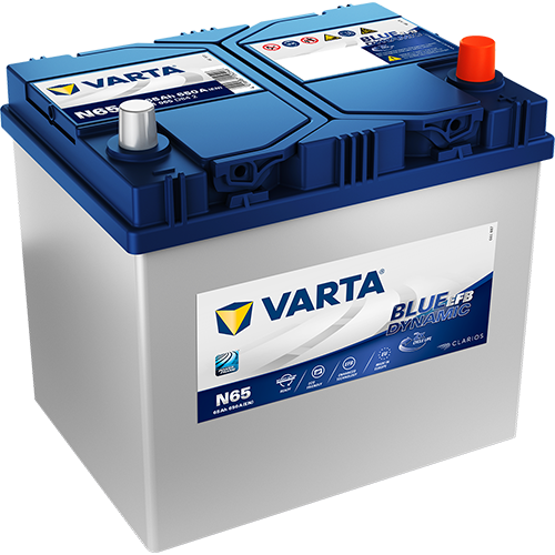 Varta Blue Dynamic EFB JIS Start-Stop Batterie 12V 65Ah 650A | Akku