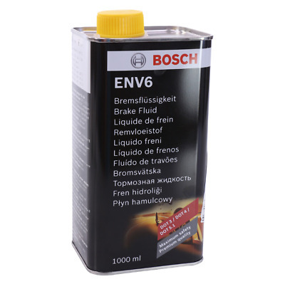 BOSCH ENV6 Bremsflüssigkeit | Kompatibel zu DOT3 DOT4 DOT5.1 (1 L)